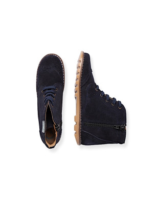 Made in Spain Lace-Up Suede Leather Boots EU25-EU31 Marino